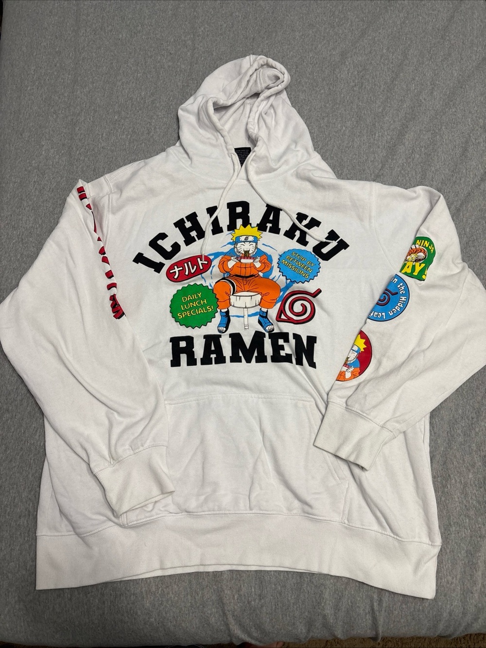 Ichiraku Ramen Graphic Hoodie - White